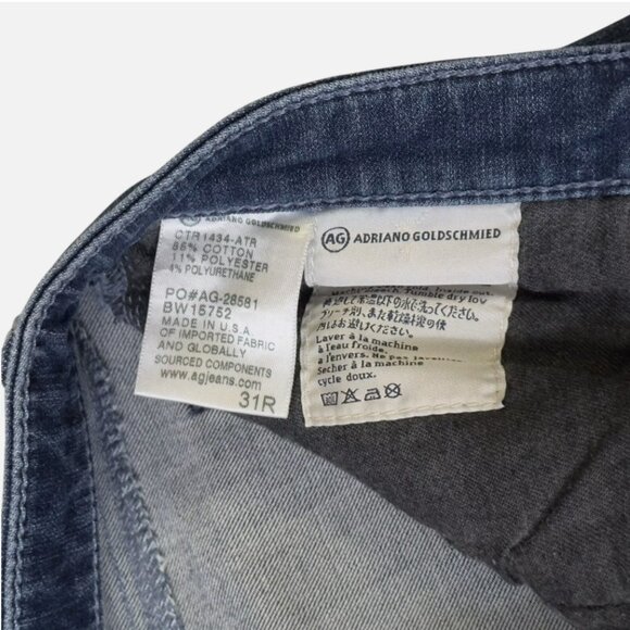 Adriano Goldschmied Jeans Womens 31 Blue 360 Contour The Prima Cigarette Leg - Picture 4 of 9